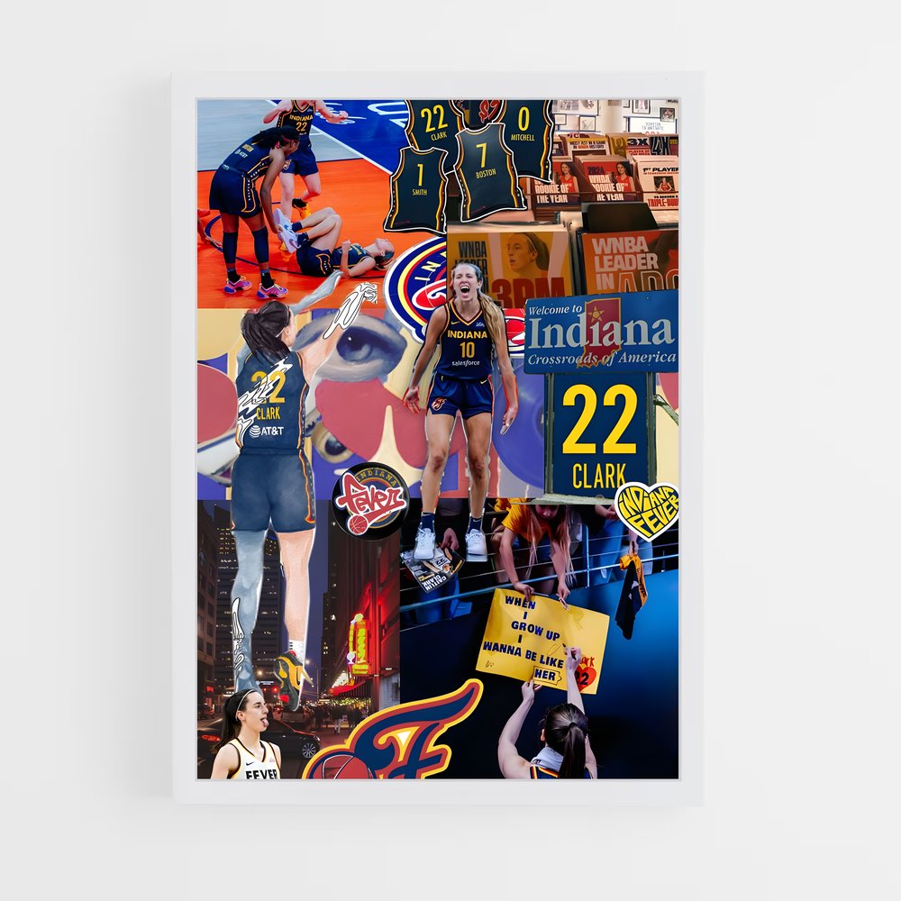 Poster Hoops Mania – affiche Basketball (vue 3)